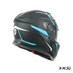 Шлем модуляр HETOSHI FF935 Shogun цв.Черно-сине-белый  р.S