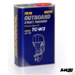 Масло Mannol моторное 2Т син.  Premium Outboard  1л металл
