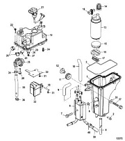 Паросепаратор(USA-1B036614/BEL-0P340242 и выше) 4-Х ТАКТНОГО ПЛМ MERCURY 50 Серийный номер от 0T409000 до 1B344306