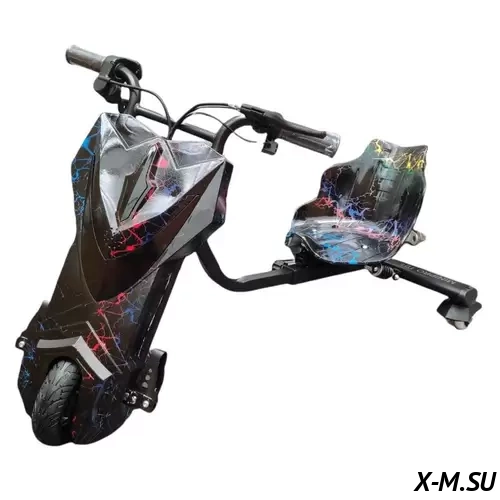 Электроскутер Дрифт Карт Drift-Trike Promax Mi101 разноцветная молния Электроскутер Дрифт Карт Drift-Trike Promax Mi101 разноцветная молния